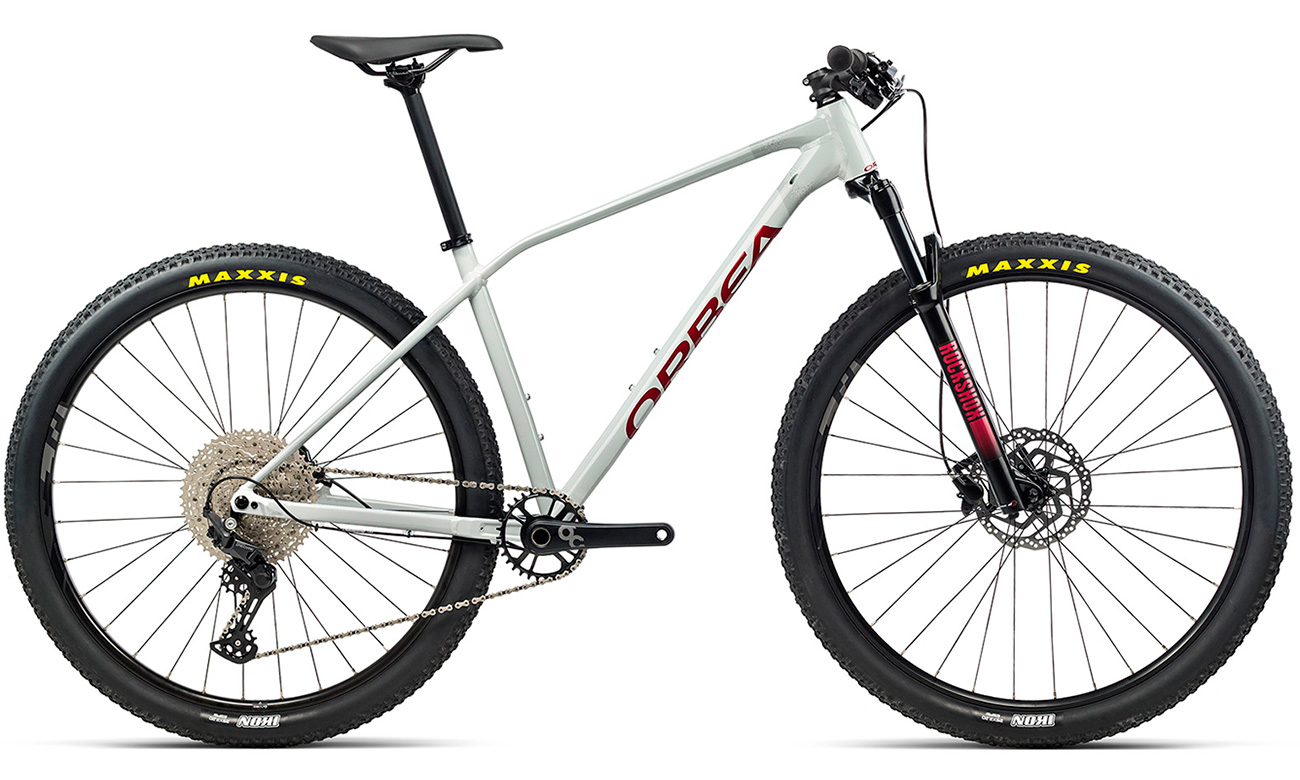 Фотографія Велосипед Orbea Alma H50 29" 2021, розмір L, Біло-червоний 